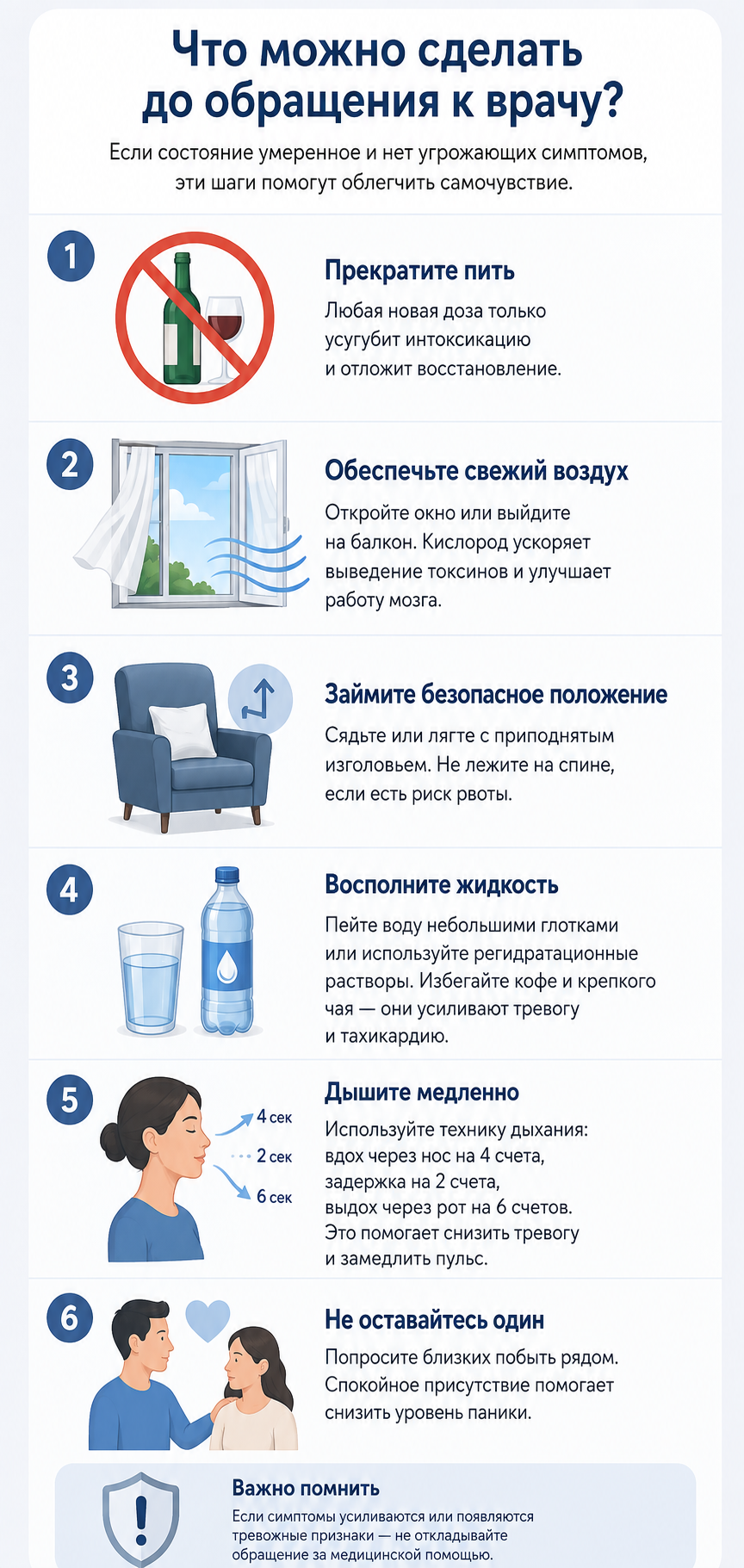 Что делать до обращения к врачу